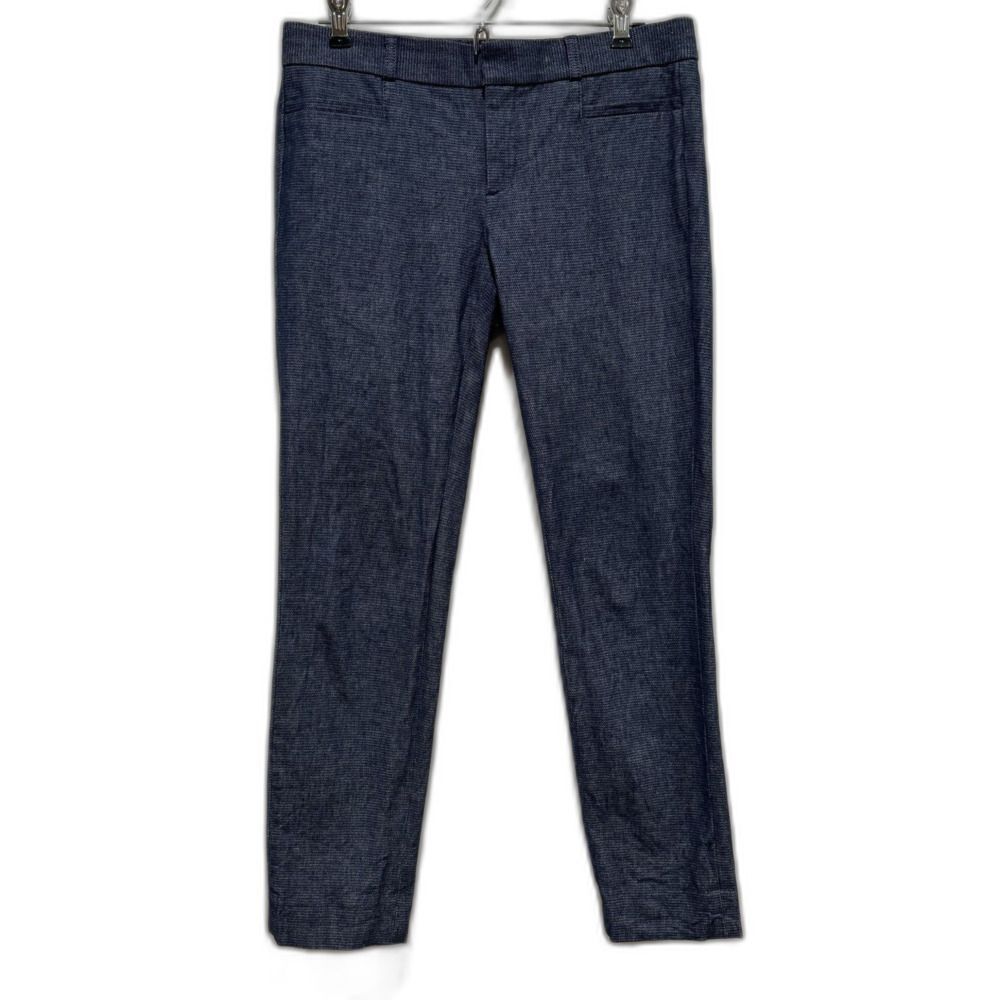 Banana Republic Sloan Pants Women 2 Slacks Trousers Navy Dress Pants Flat Front